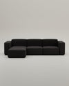 Harvey 4-seater L-shaped modular sofa with bed function