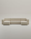 Harvey U-shaped modular sofa / lounge with bed function