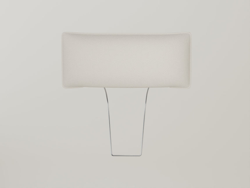 Headrest with stitching
