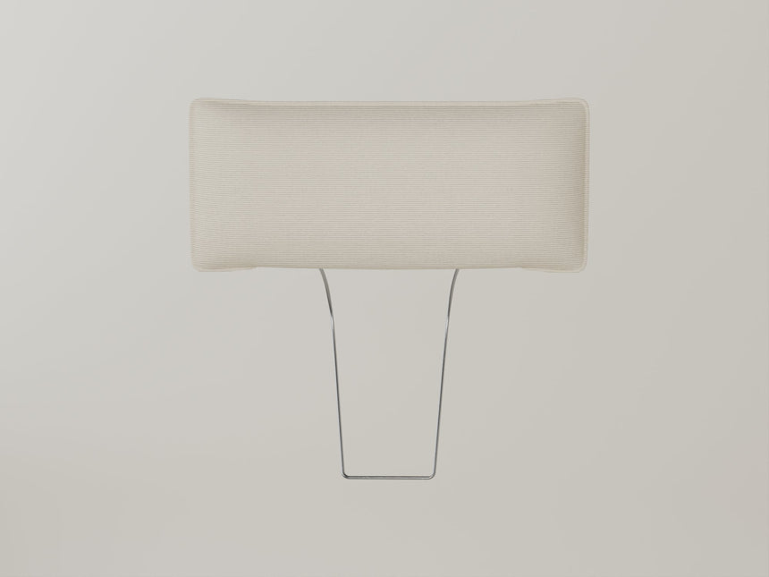 Headrest with stitching