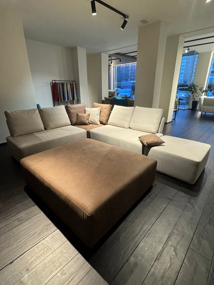 Outlet- Divano ad angolo modulare Amy con funzione letto - Individuell Showroom Milano