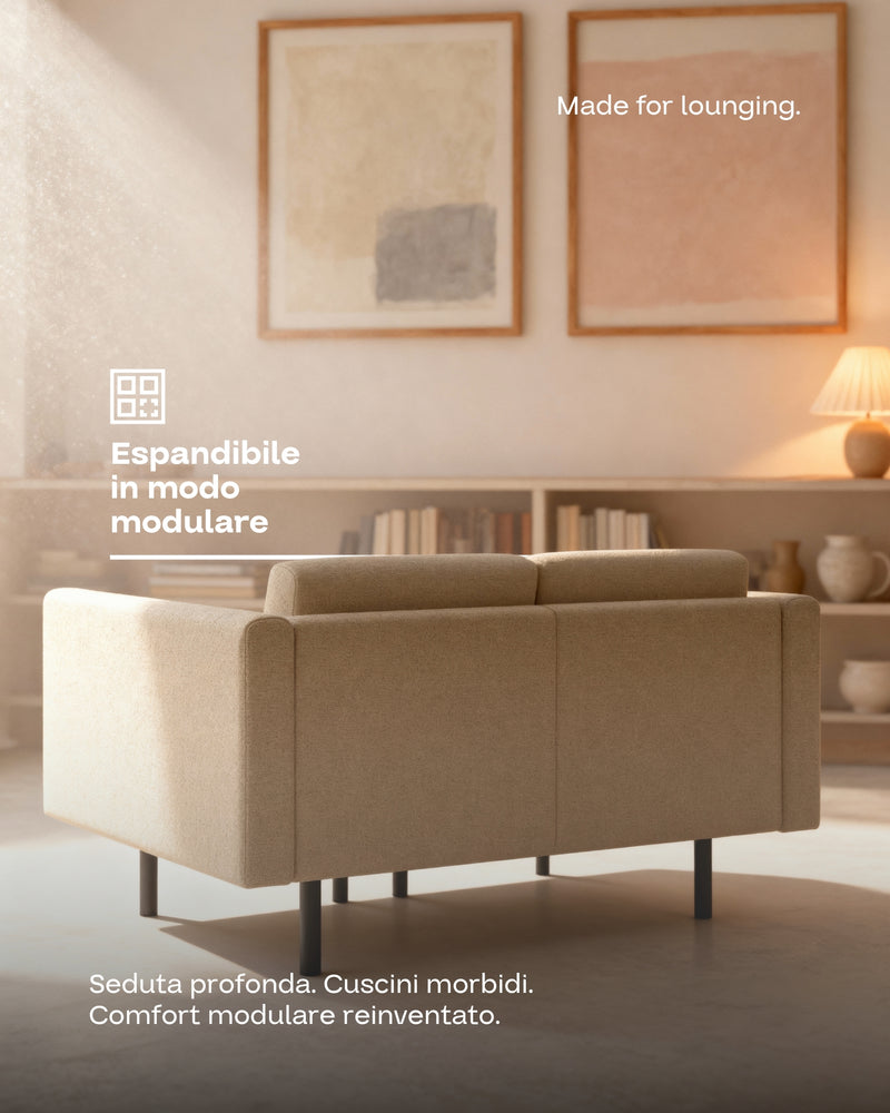 Divano modulare Aera 2 posti