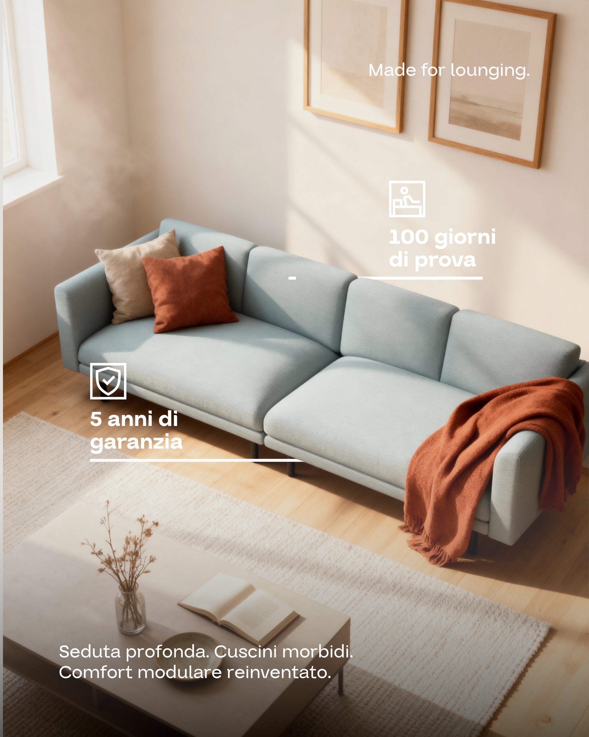 Aera 3 seater modular sofa