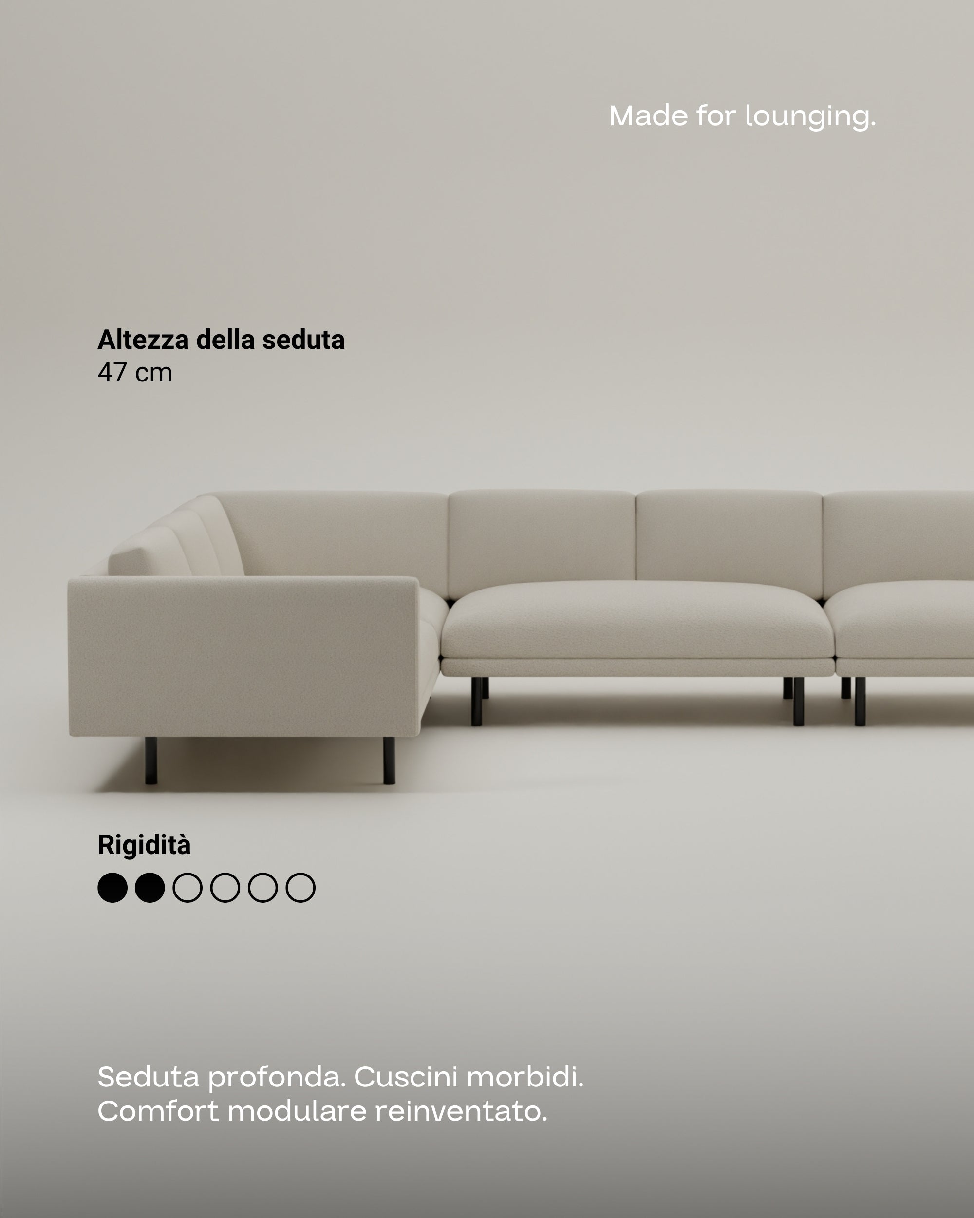 Aera XL corner modular sofa