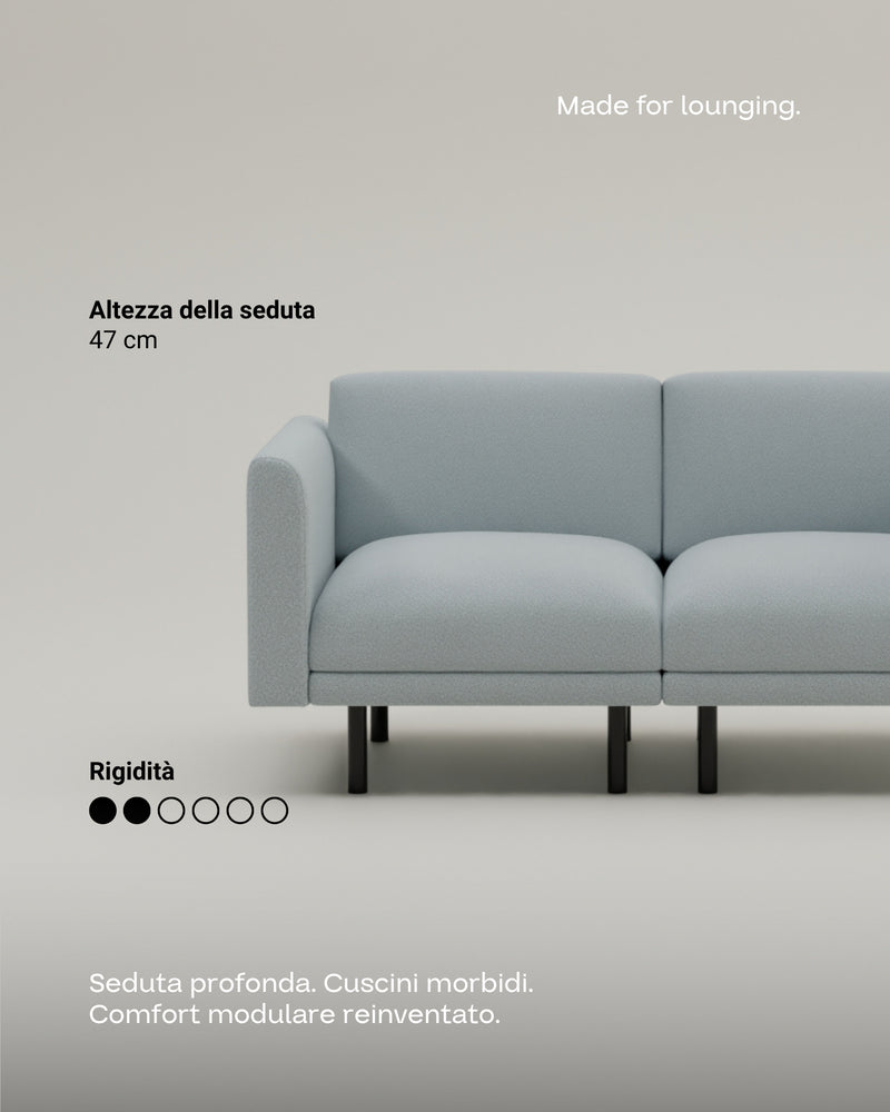 Divano modulare Aera 2 posti