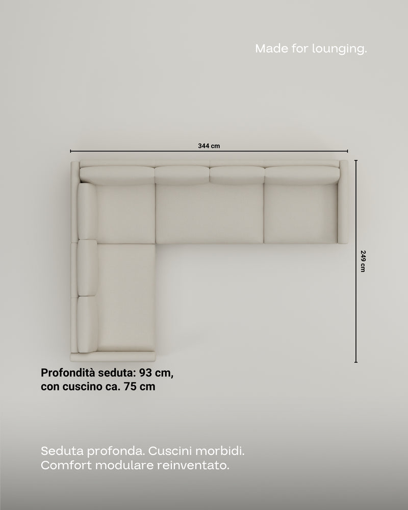 Divano modulare Aera angolare XL