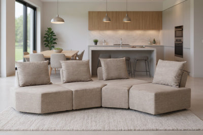 Divano modulare Katrina con funzione di riposo