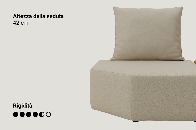 Divano modulare Katrina 2.0 con funzione di riposo