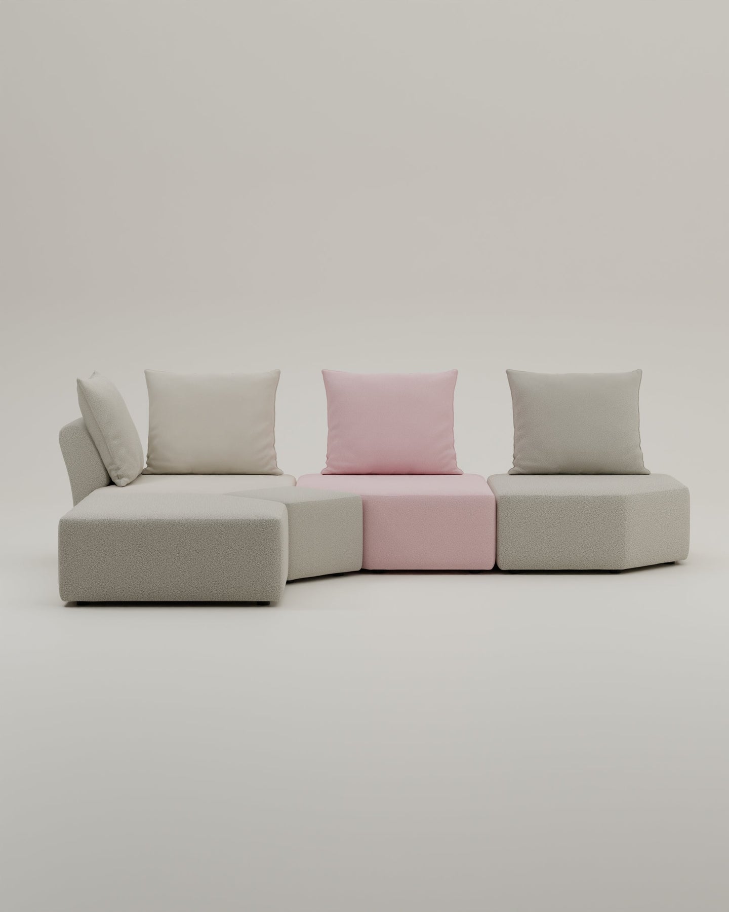 Divano modulare Katrina con funzione di riposo