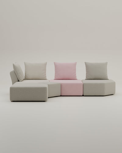 Divano modulare Katrina con funzione di riposo