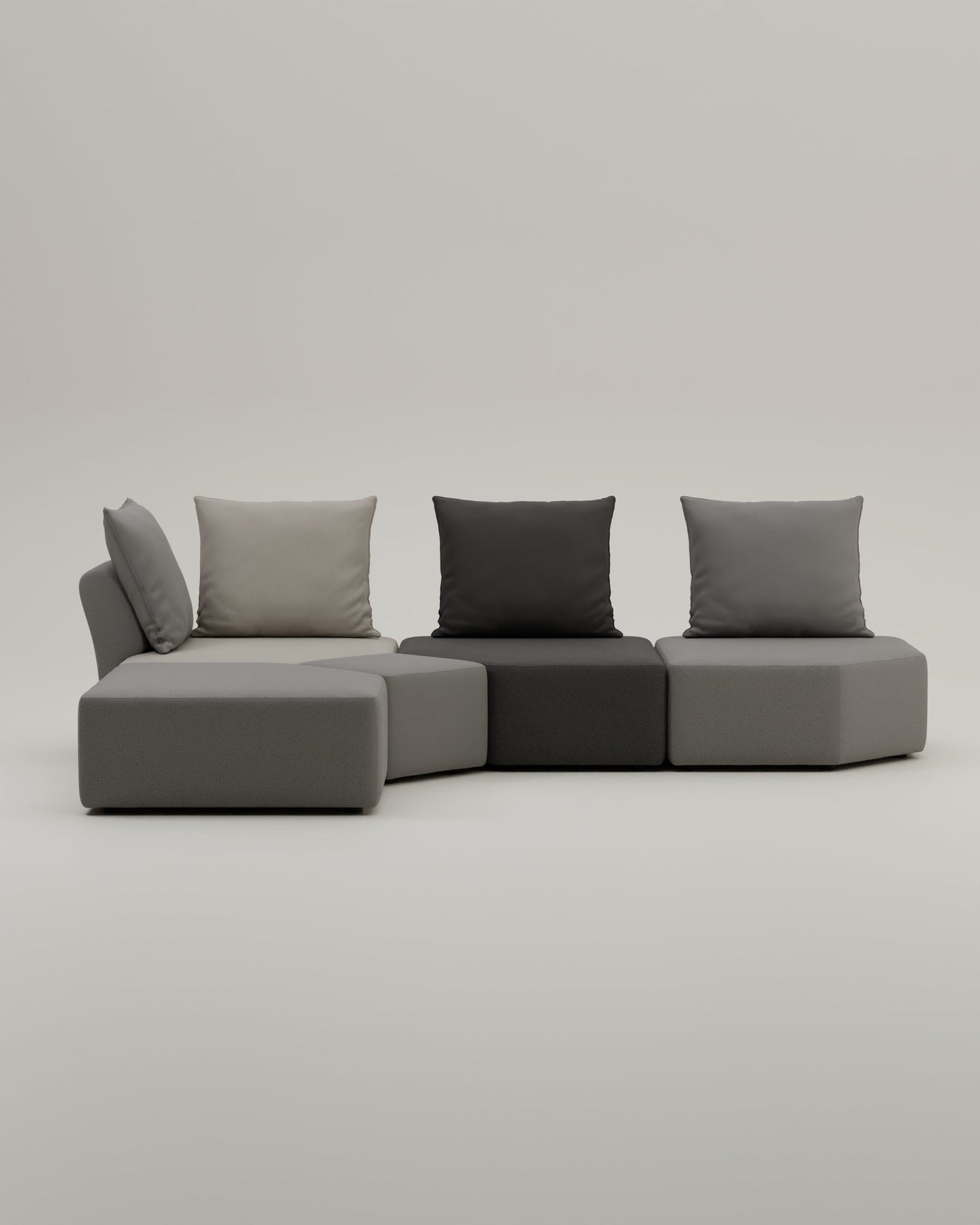 Divano modulare Katrina con funzione di riposo