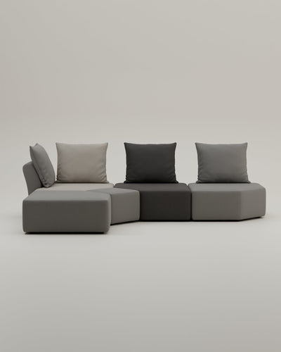 Divano modulare Katrina con funzione di riposo