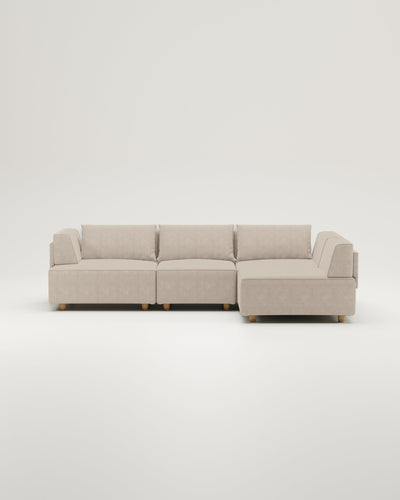 Divano modulare Louis a 4 posti con funzione letto