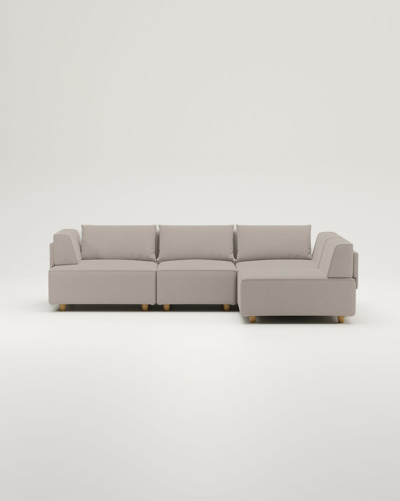 Divano modulare Louis 4 posti con funzione letto - Tessuto Nova