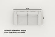 Divano modulare Donna XS con funzione di sonno