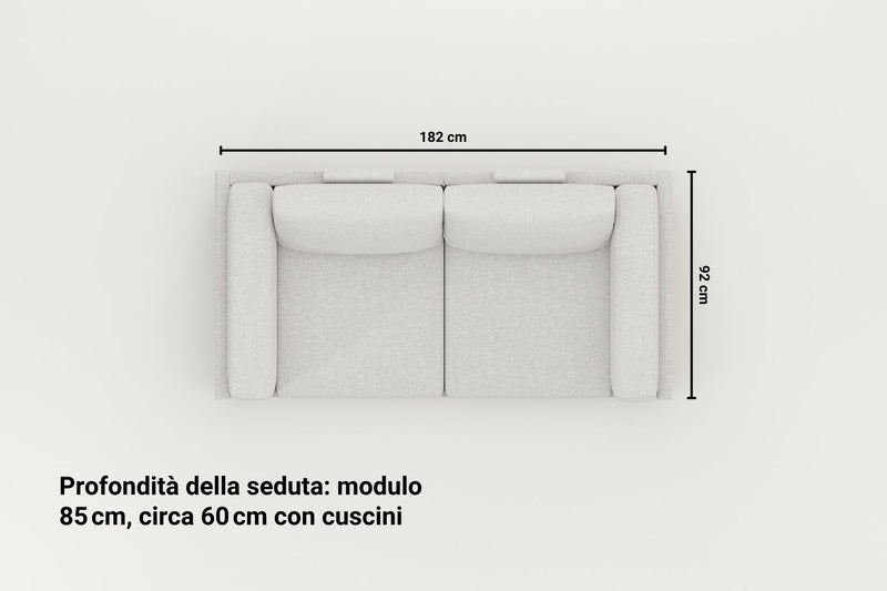 Divano modulare Donna XS con funzione di sonno