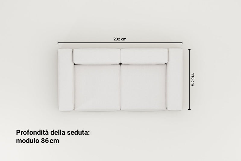Divano modulare Harvey 2 posti