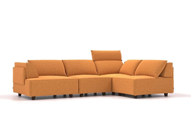 Divano modulare Louis a 2 posti con pouf e funzione letto