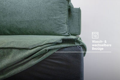 Divano modulare Louis 4 posti con funzione letto - Tessuto Nova