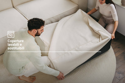 Divano modulare Mike con funzione letto