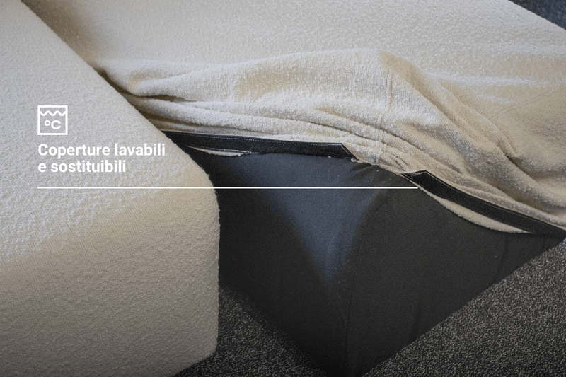 Divano modulare Nina 2 posti con funzione letto