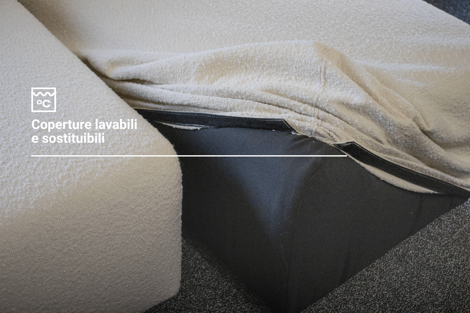 U-shaped Nina modular sofa / lounge with bed function