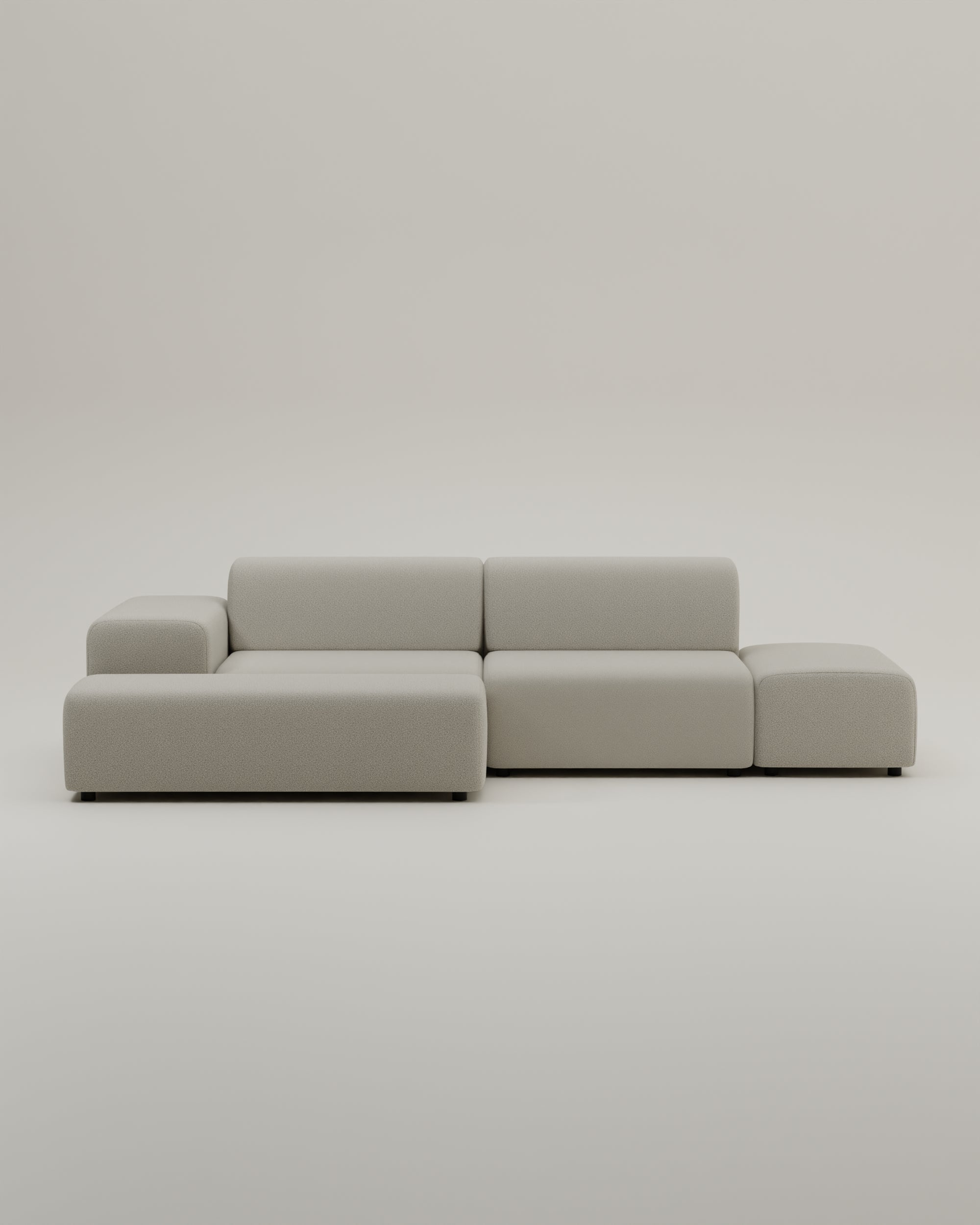 Stoffbezug - Modulares Ecksofa Nina 4-Sitzer