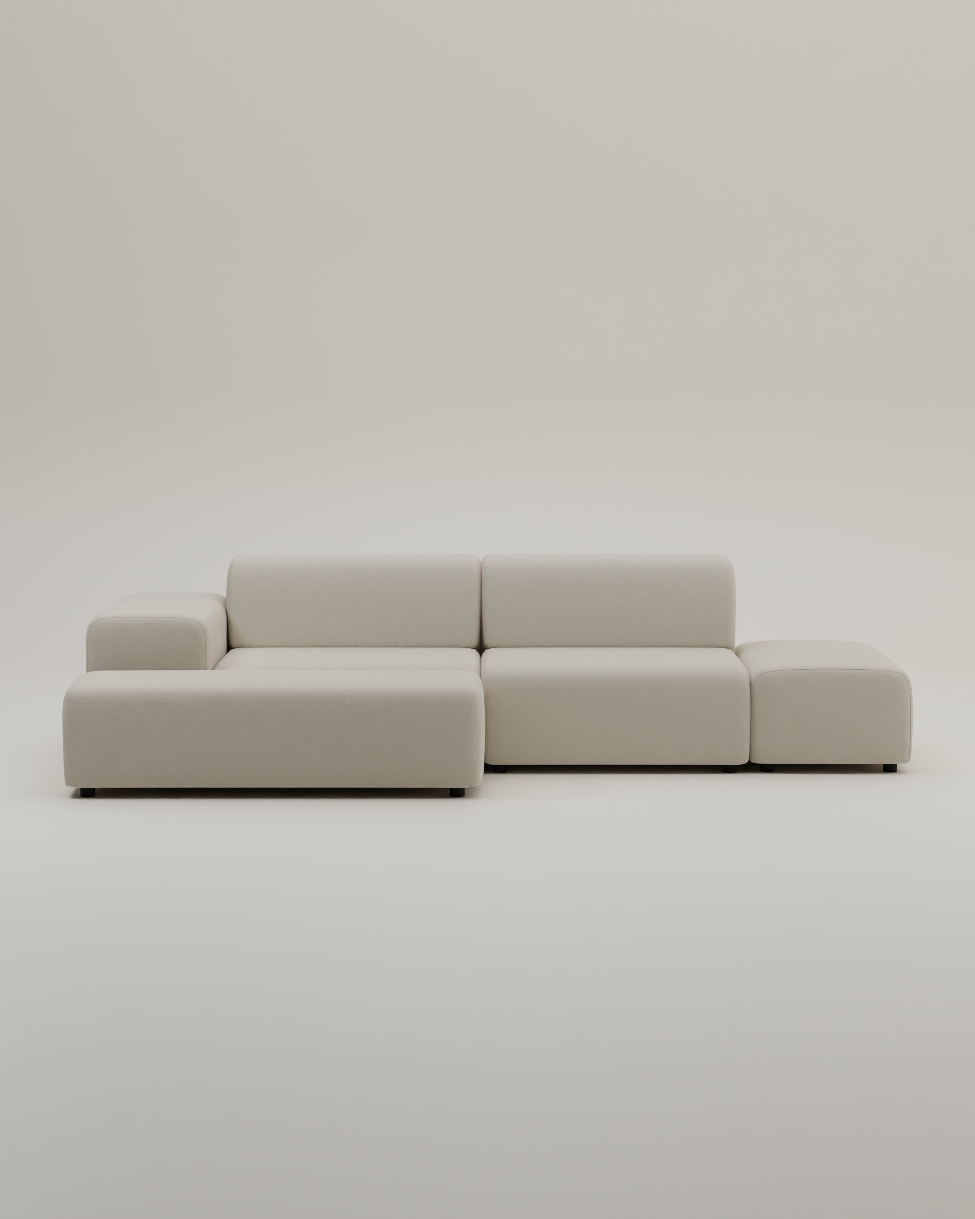 Stoffbezug - Modulares Ecksofa Nina 4-Sitzer