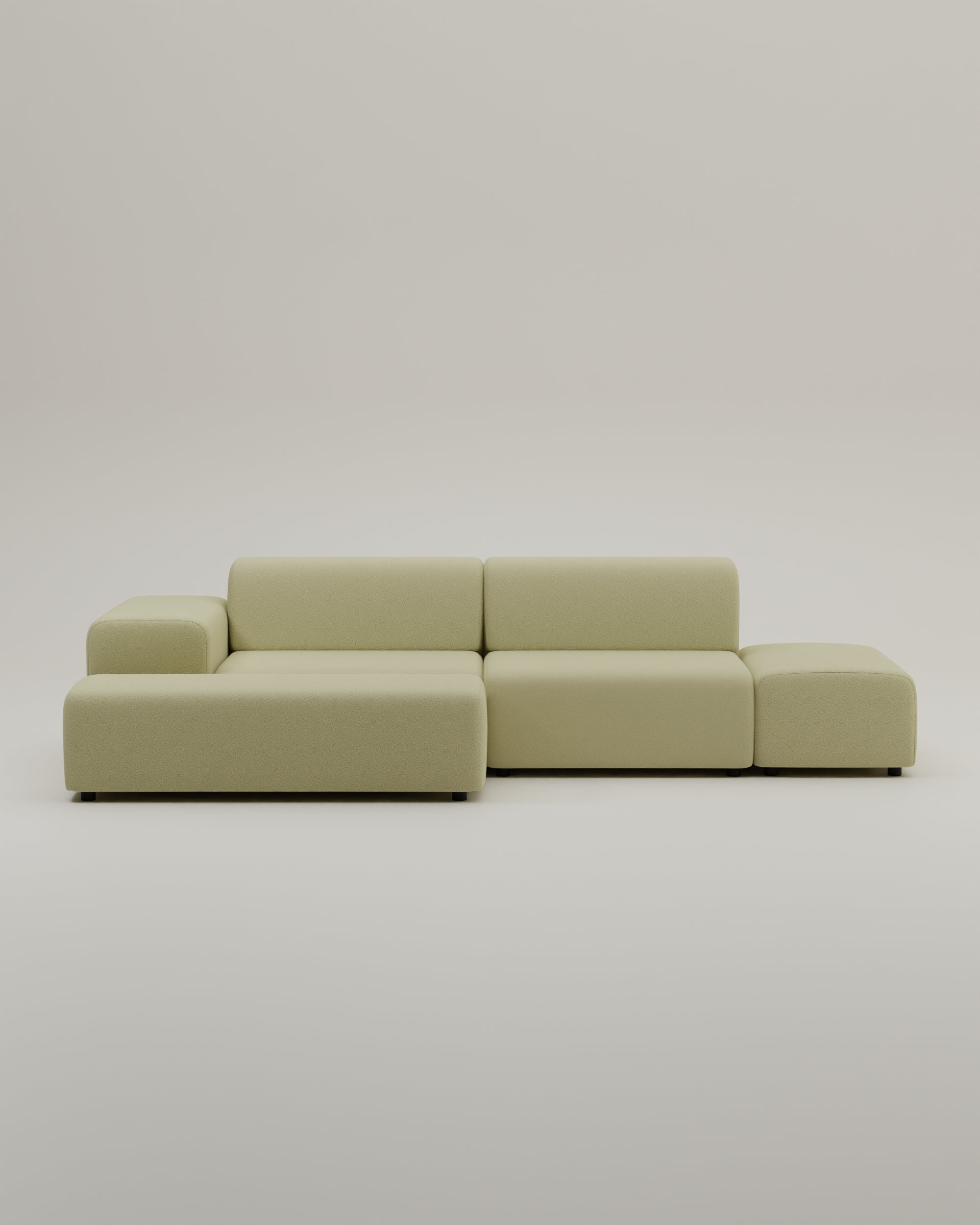 Stoffbezug - Modulares Ecksofa Nina 4-Sitzer
