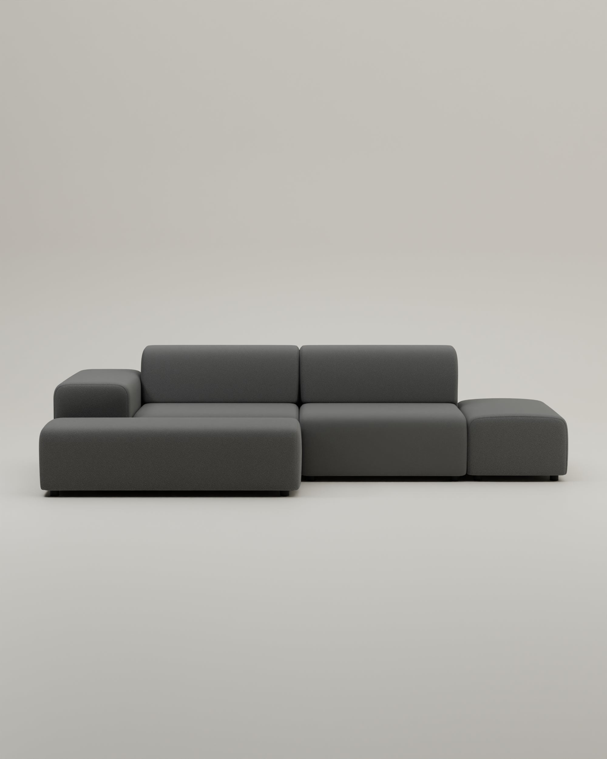Stoffbezug - Modulares Ecksofa Nina 4-Sitzer