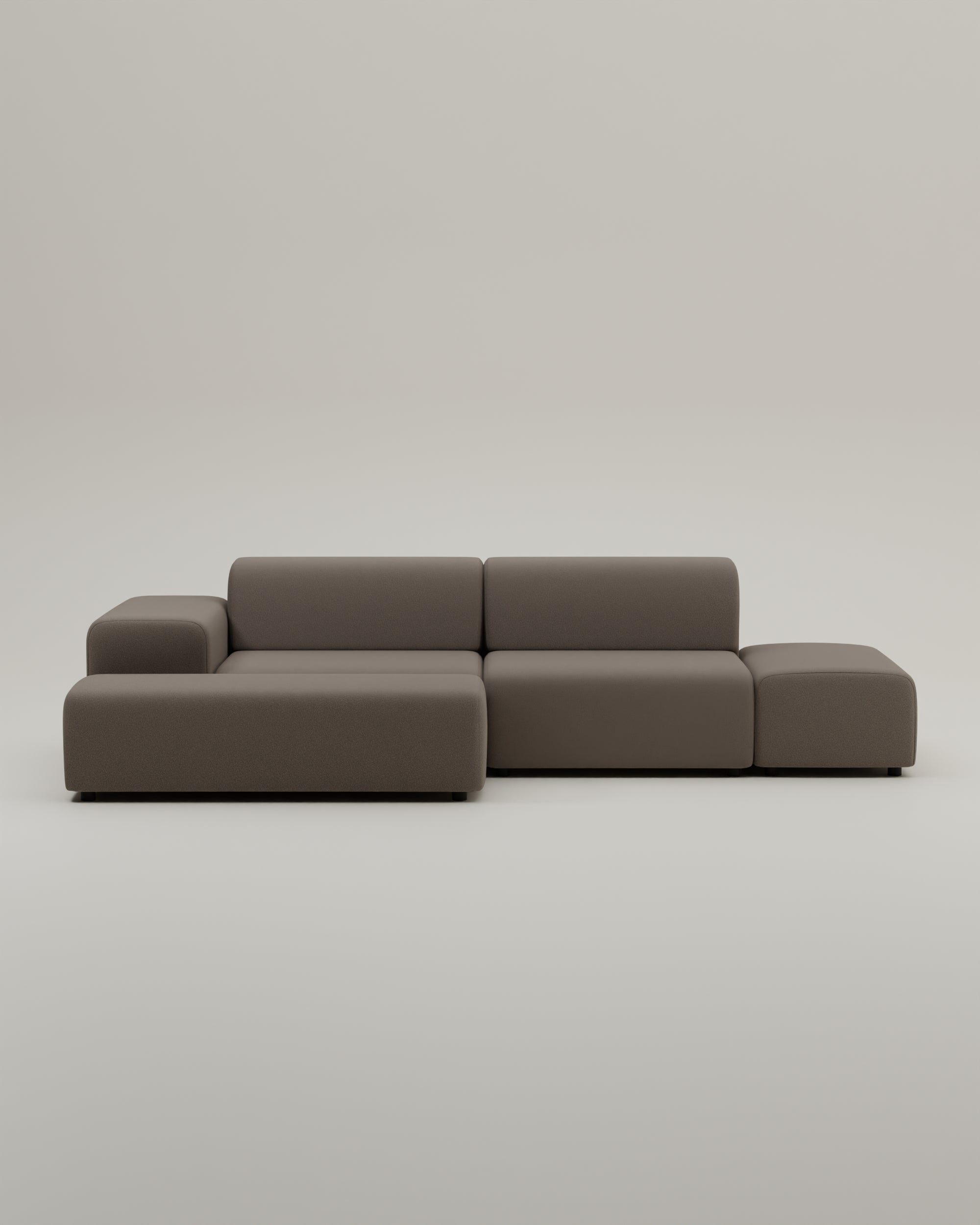 Stoffbezug - Modulares Ecksofa Nina 4-Sitzer