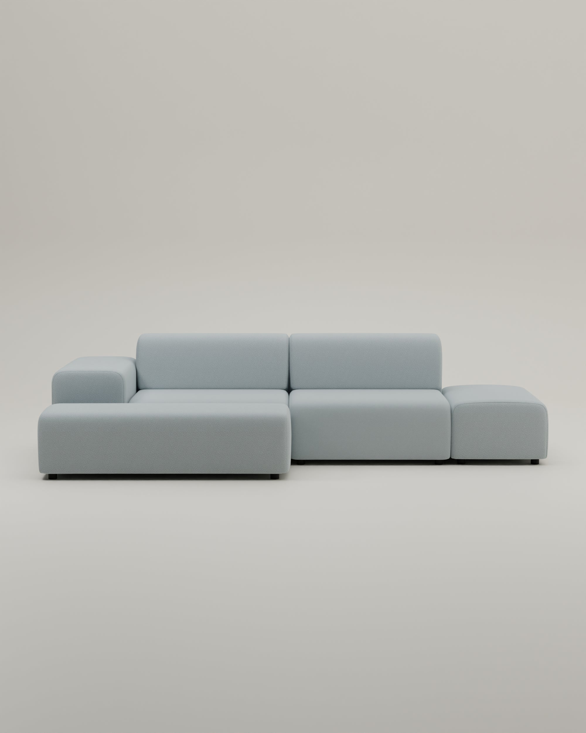 Stoffbezug - Modulares Ecksofa Nina 4-Sitzer