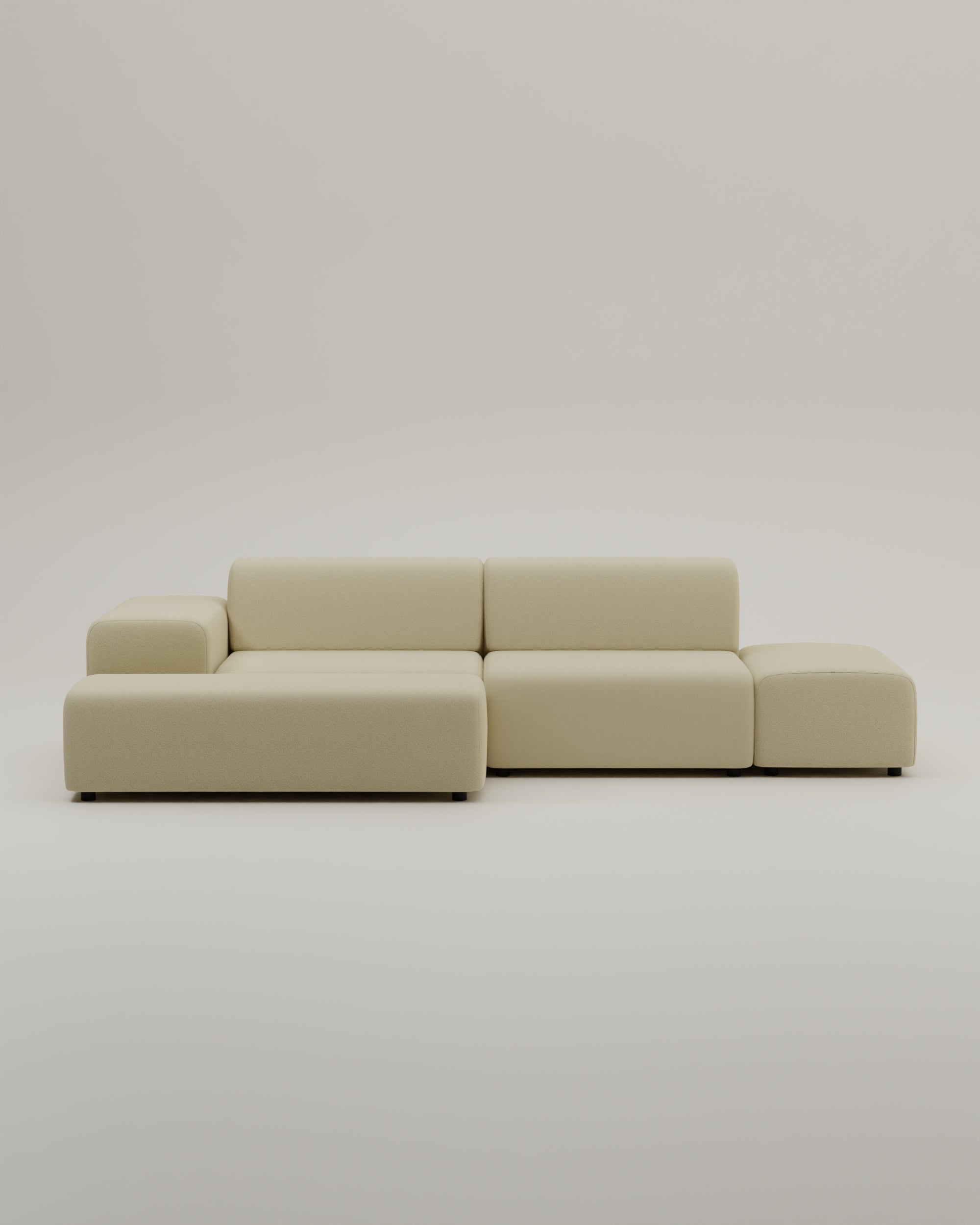 Stoffbezug - Modulares Ecksofa Nina 4-Sitzer