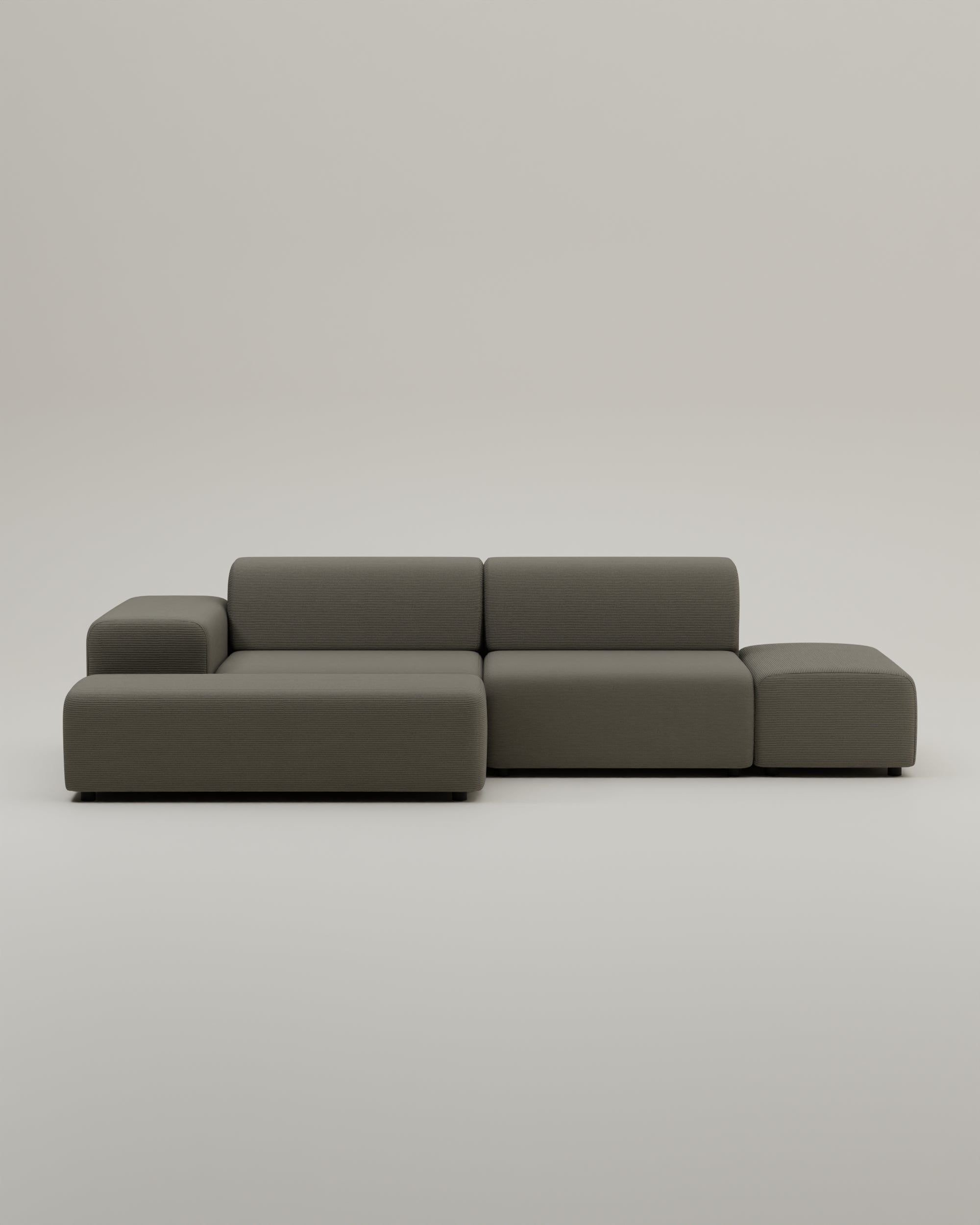 Stoffbezug - Modulares Ecksofa Nina 4-Sitzer