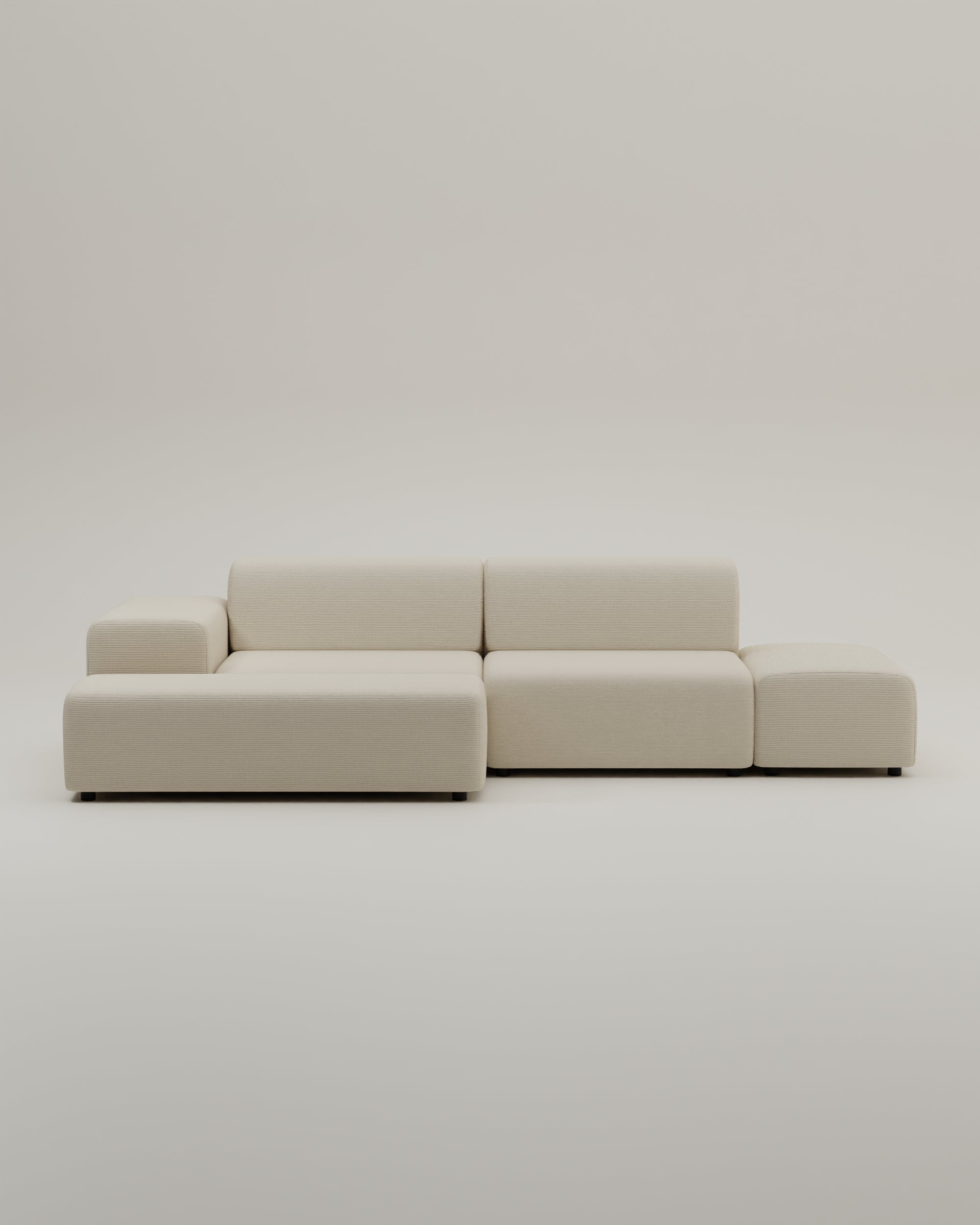 Stoffbezug - Modulares Ecksofa Nina 4-Sitzer