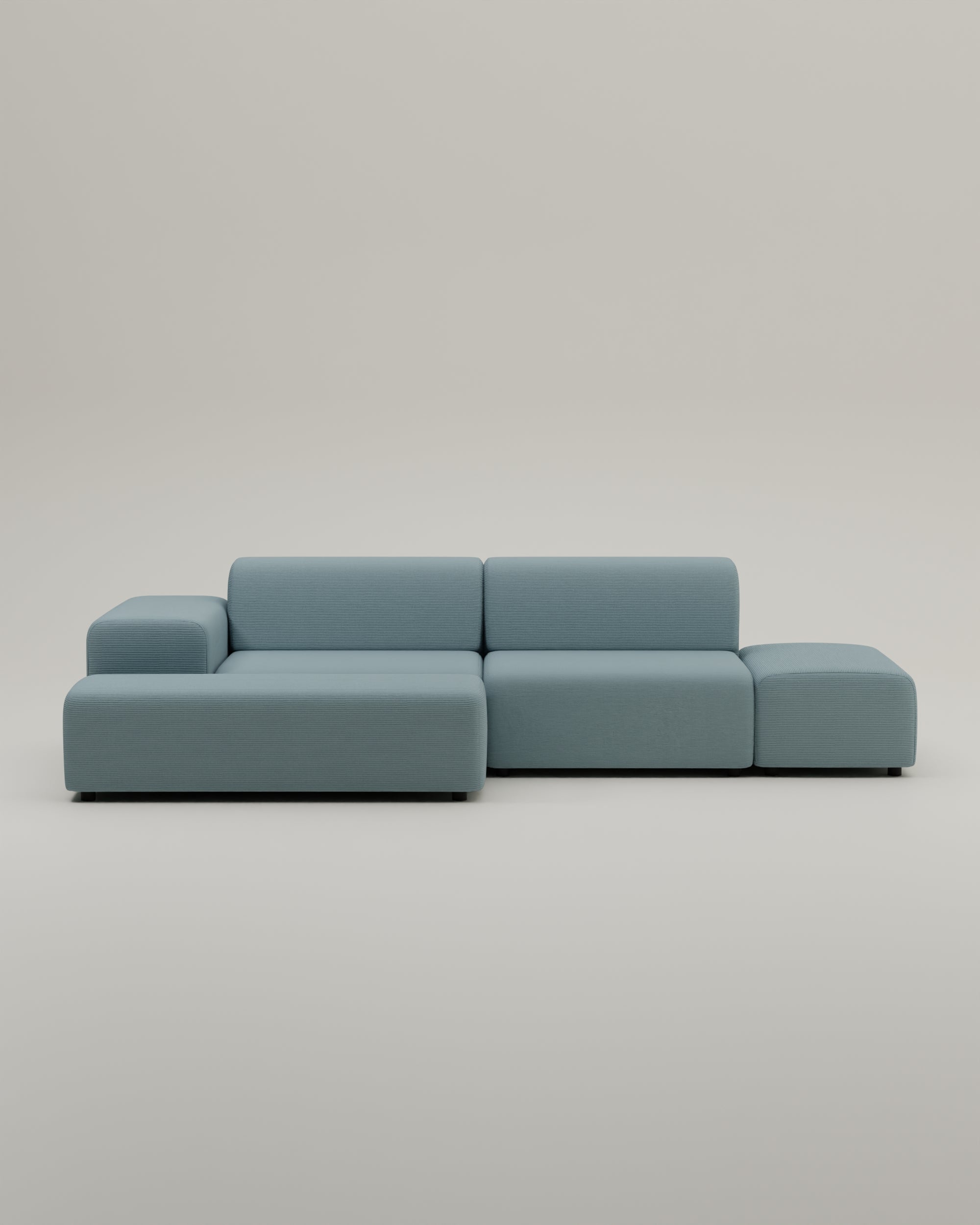 Stoffbezug - Modulares Ecksofa Nina 4-Sitzer