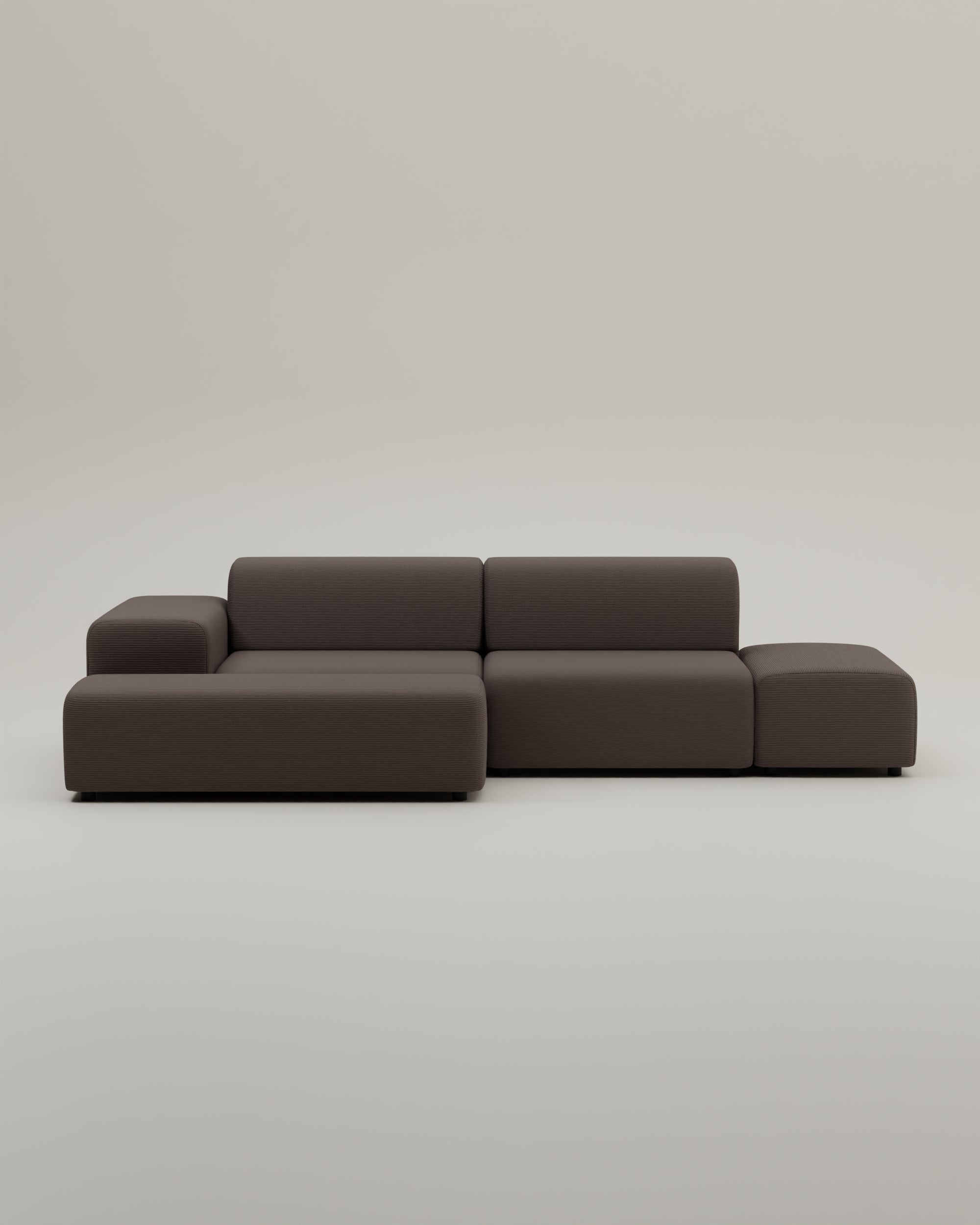 Stoffbezug - Modulares Ecksofa Nina 4-Sitzer