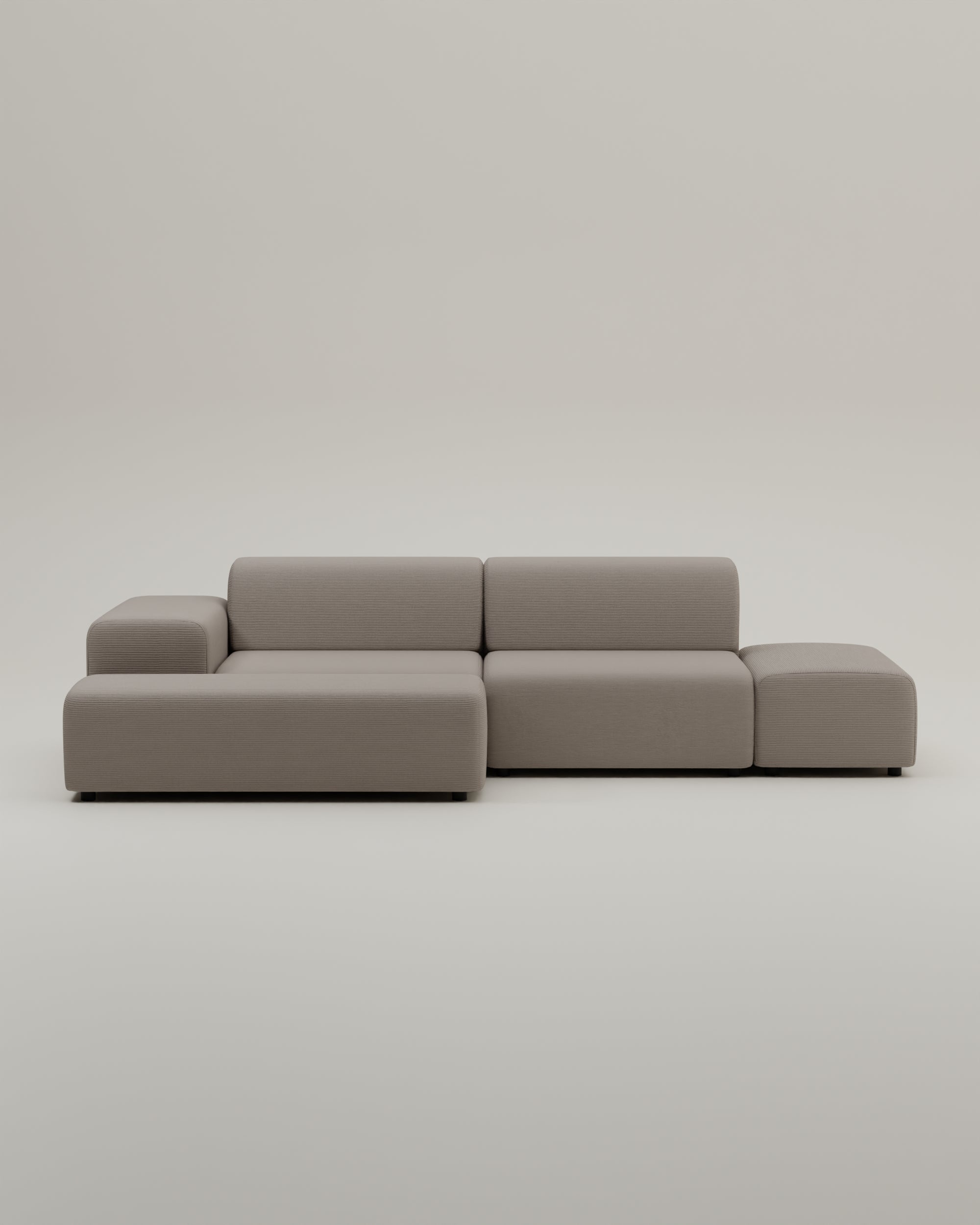 Stoffbezug - Modulares Ecksofa Nina 4-Sitzer
