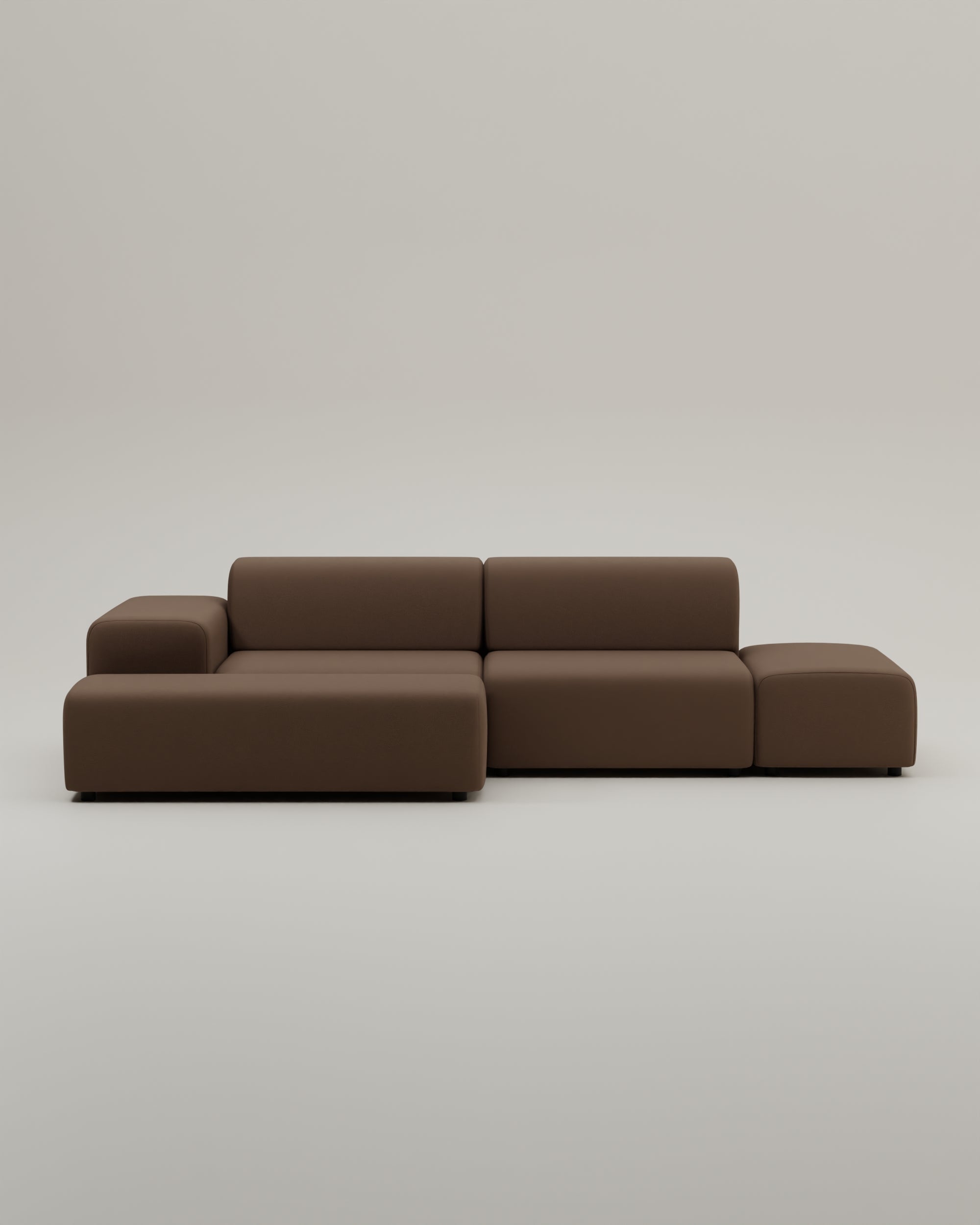 Stoffbezug - Modulares Ecksofa Nina 4-Sitzer