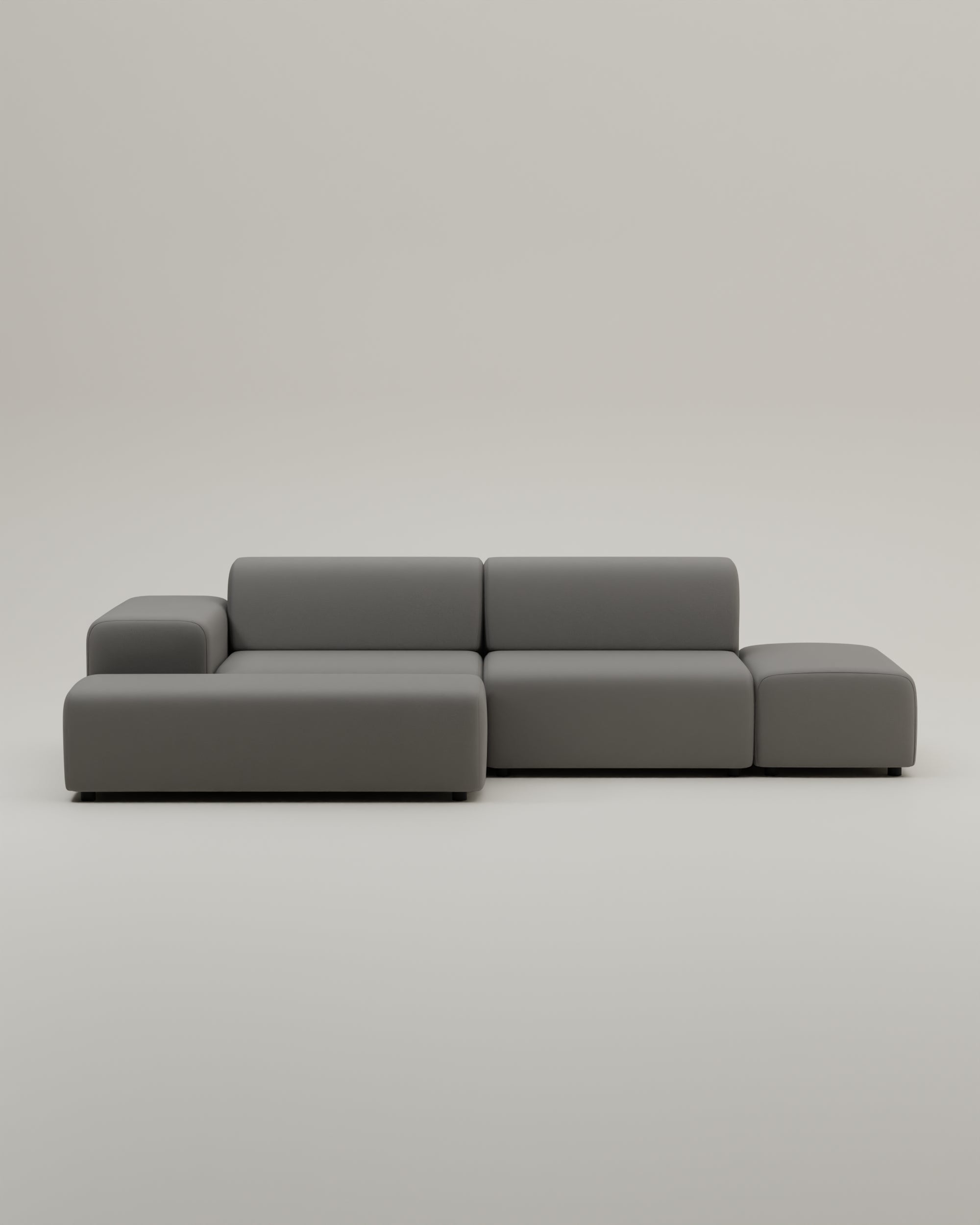 Stoffbezug - Modulares Ecksofa Nina 4-Sitzer