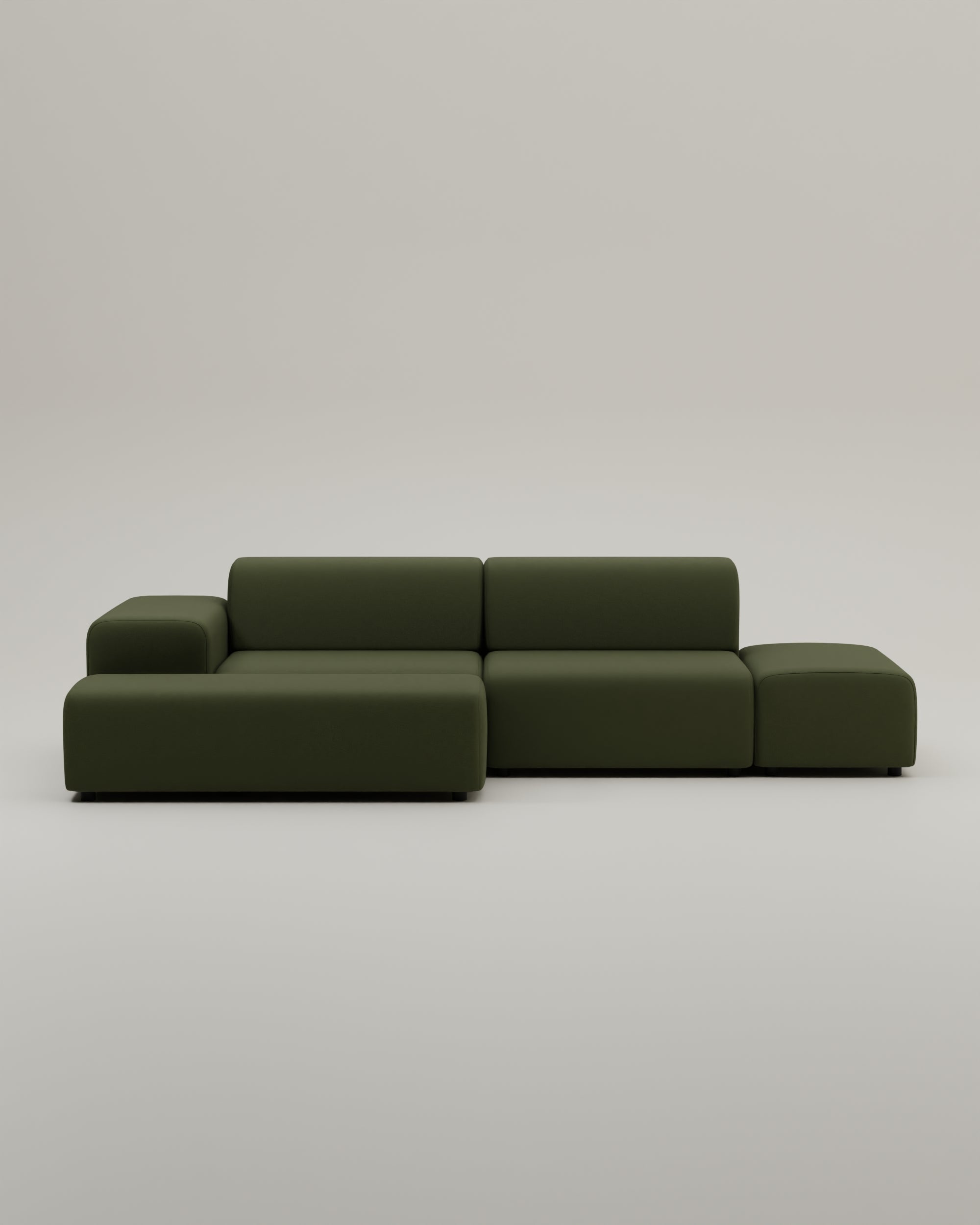 Stoffbezug - Modulares Ecksofa Nina 4-Sitzer