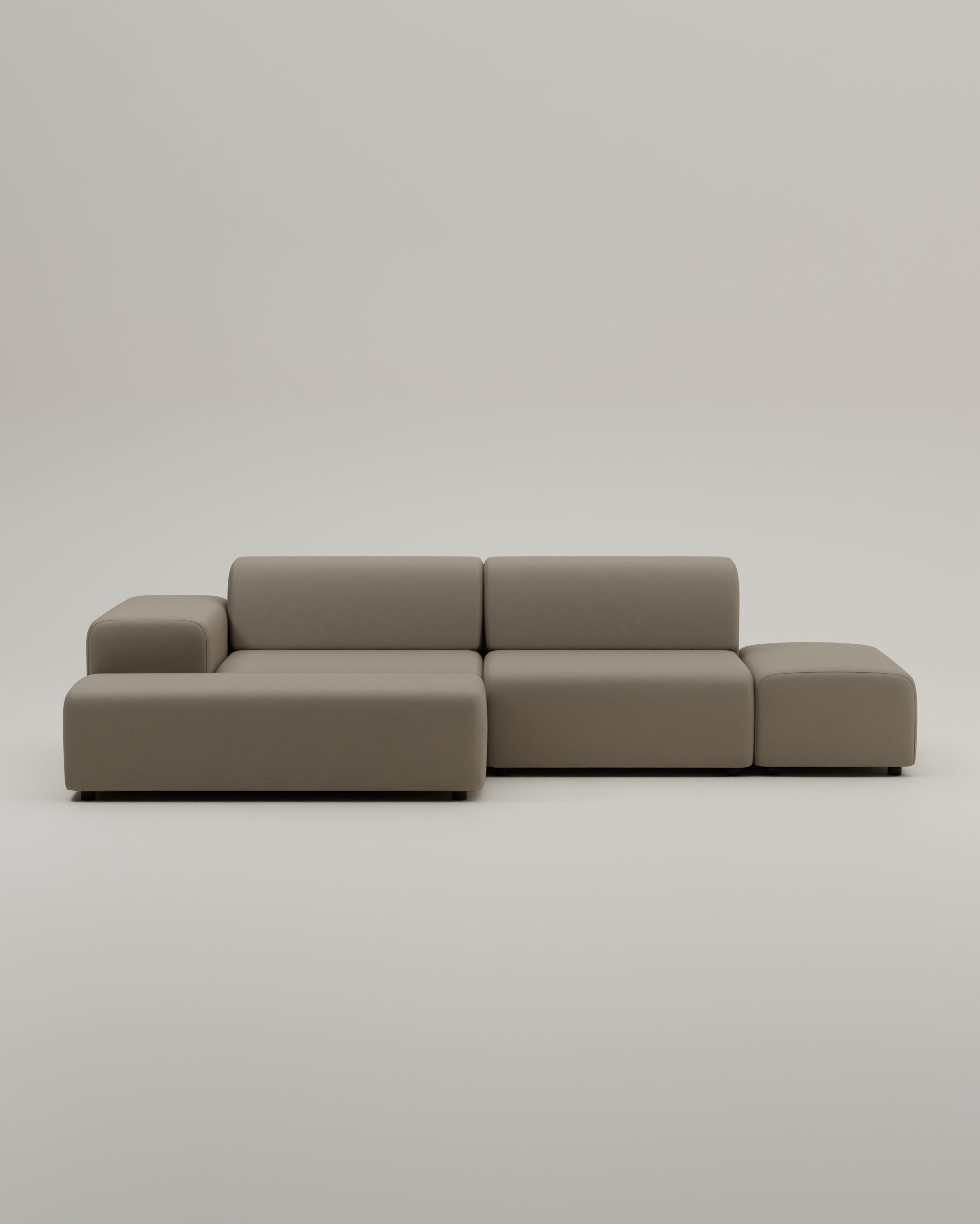 Stoffbezug - Modulares Ecksofa Nina 4-Sitzer