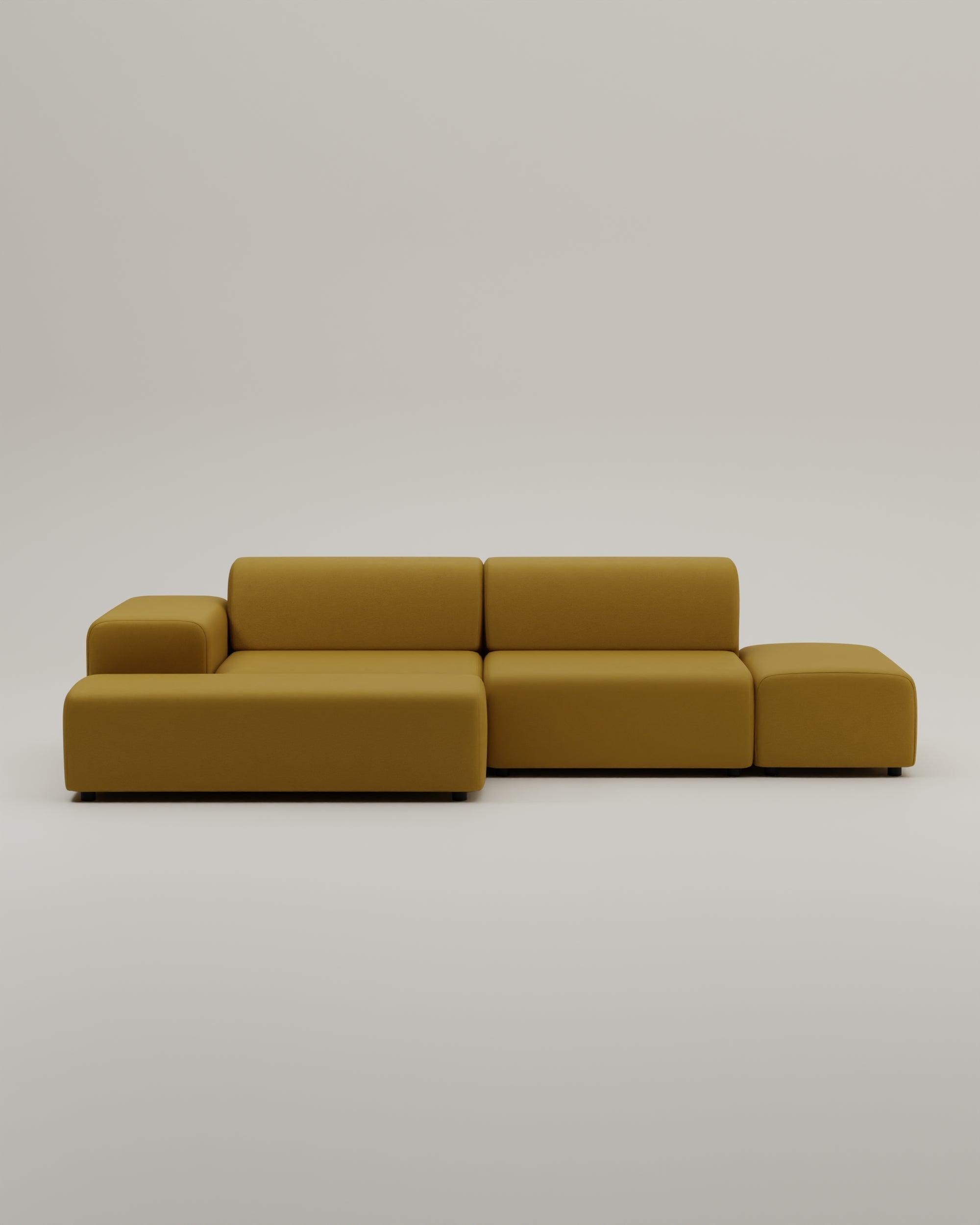 Stoffbezug - Modulares Ecksofa Nina 4-Sitzer
