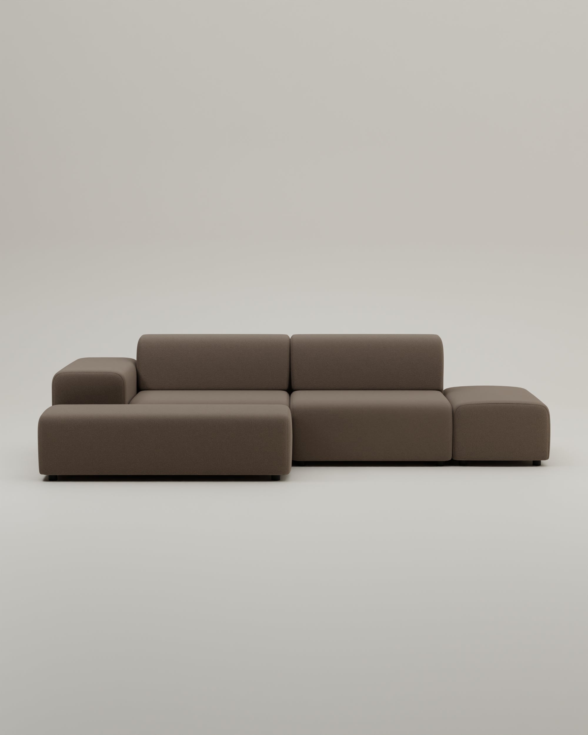 Stoffbezug - Modulares Ecksofa Nina 4-Sitzer