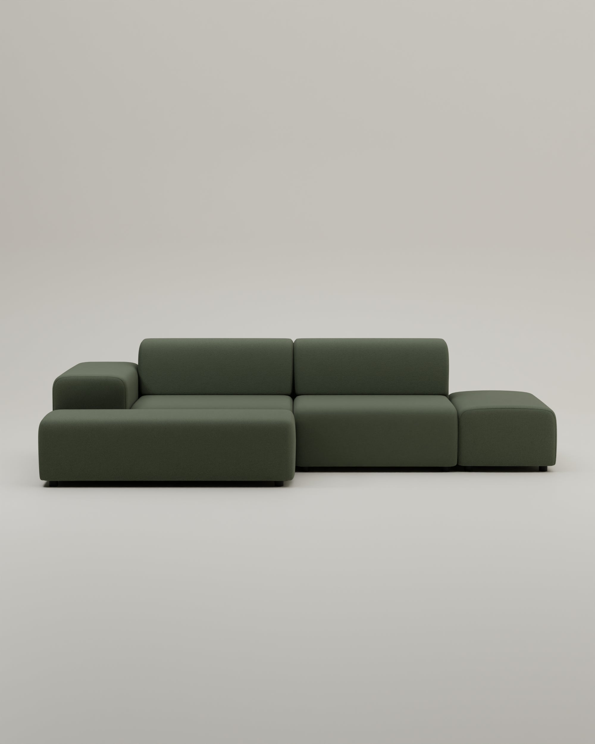 Stoffbezug - Modulares Ecksofa Nina 4-Sitzer