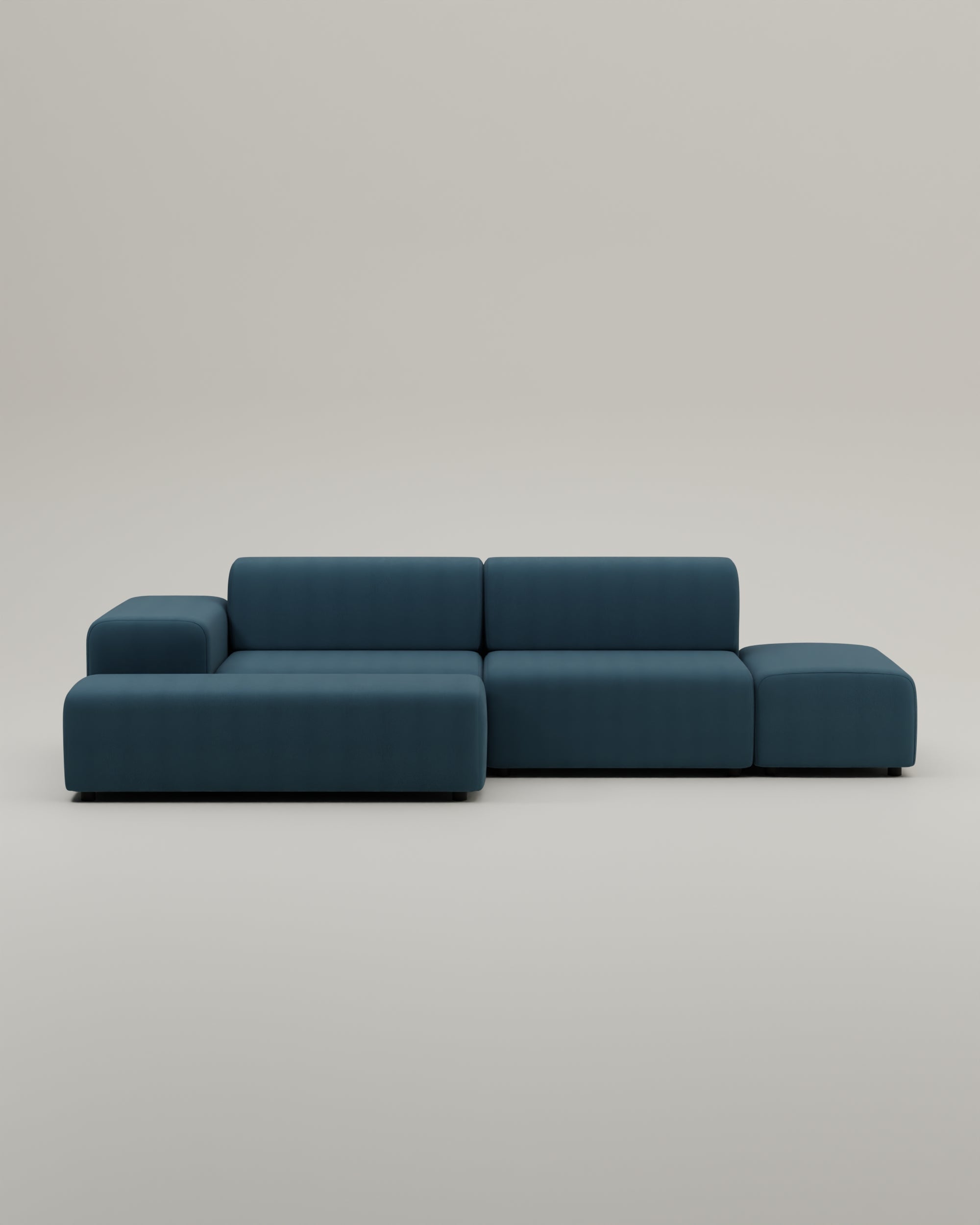 Stoffbezug - Modulares Ecksofa Nina 4-Sitzer