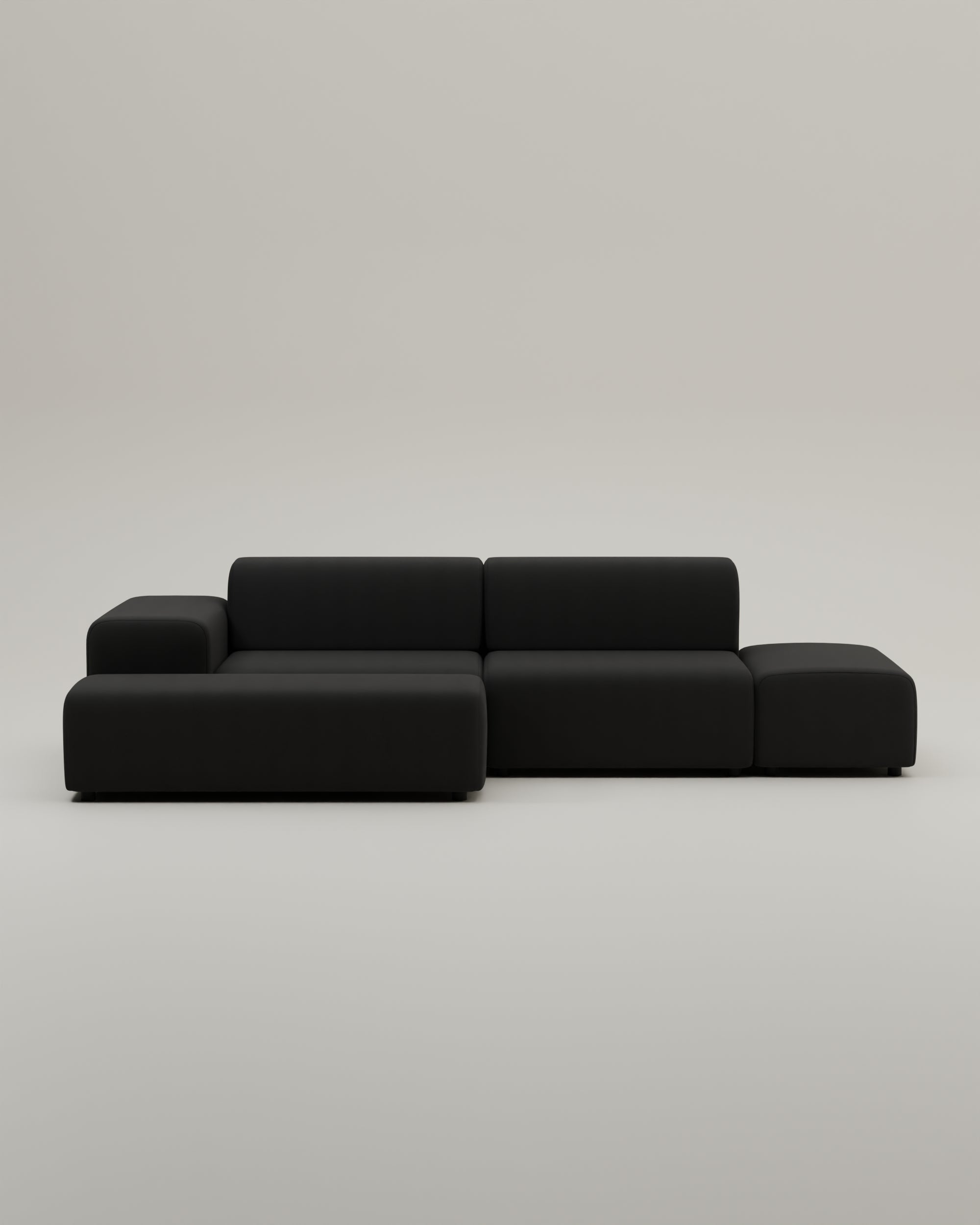 Stoffbezug - Modulares Ecksofa Nina 4-Sitzer