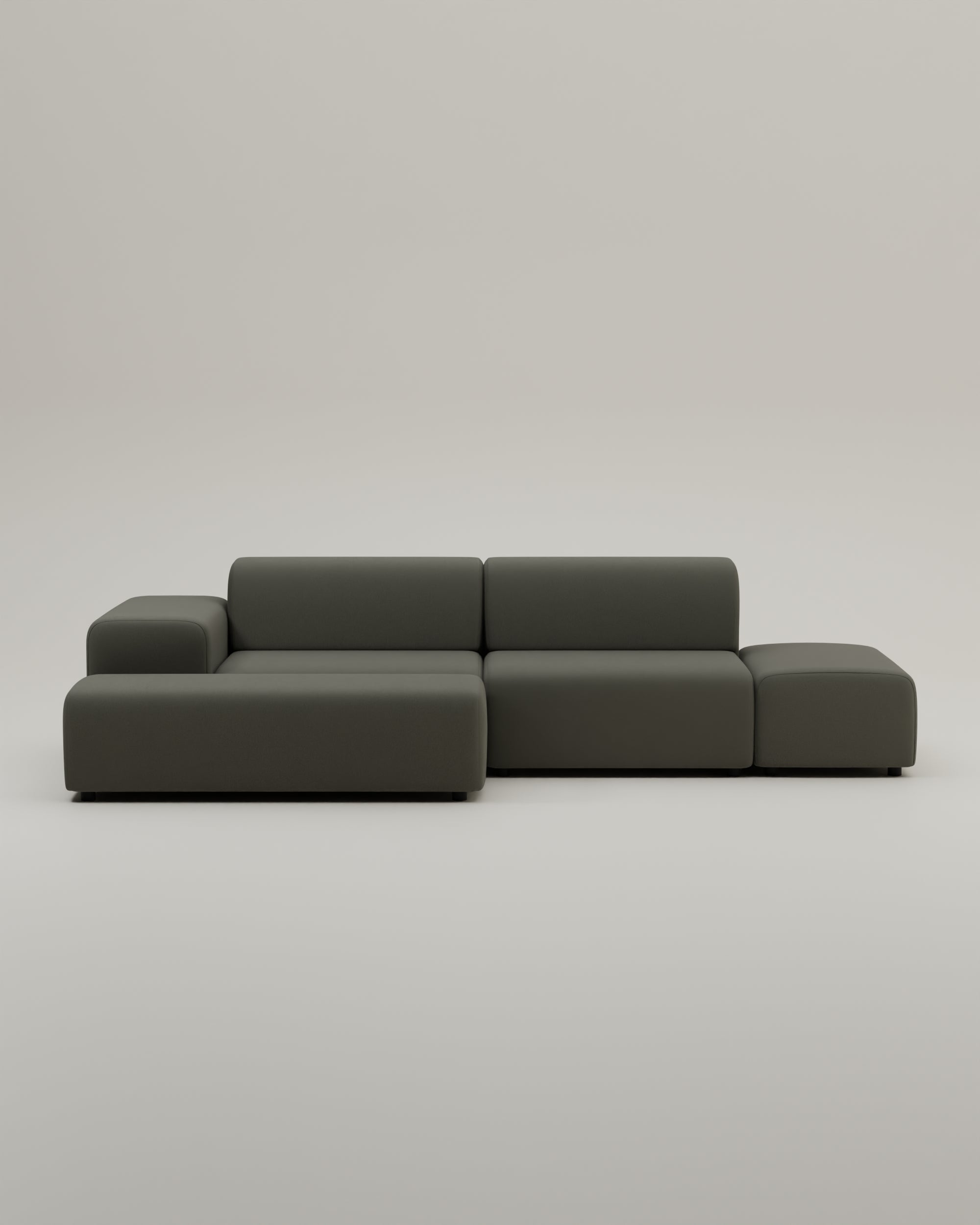 Stoffbezug - Modulares Ecksofa Nina 4-Sitzer