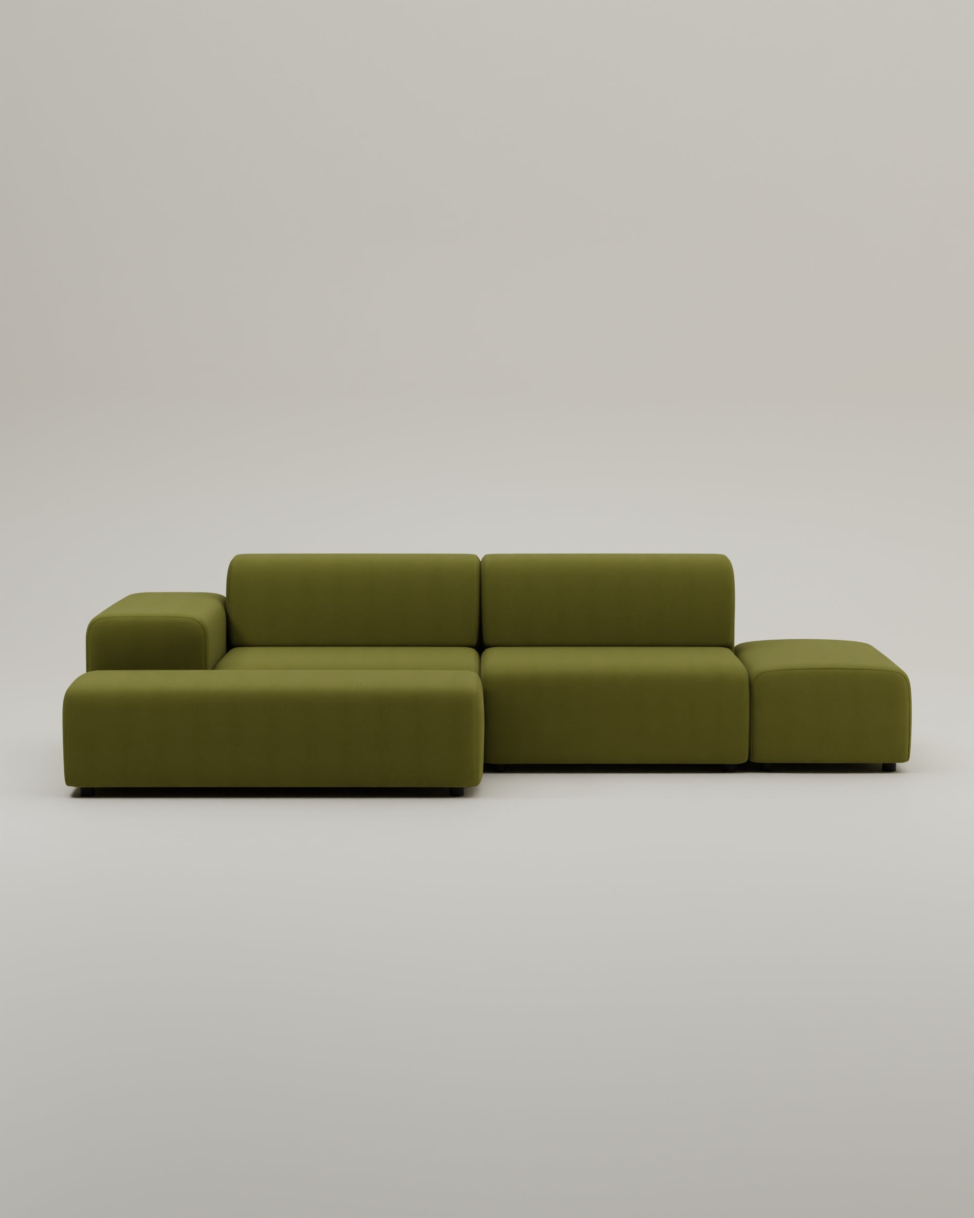 Stoffbezug - Modulares Ecksofa Nina 4-Sitzer