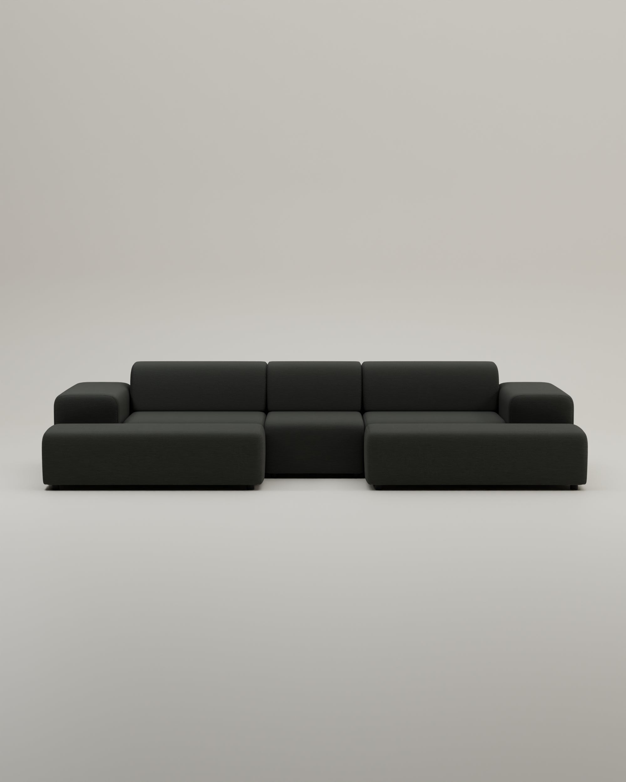 U-shaped Nina modular sofa / lounge with bed function